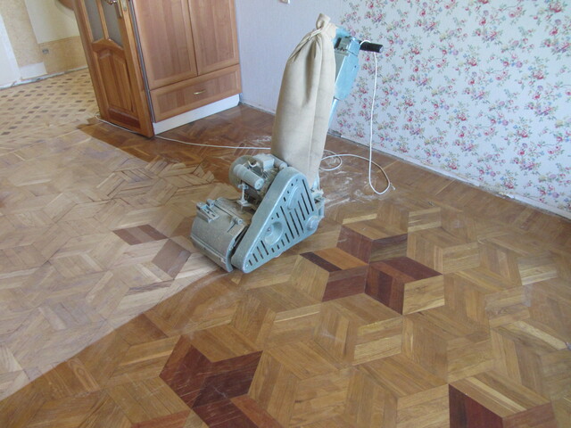 Циклювання паркету Львів